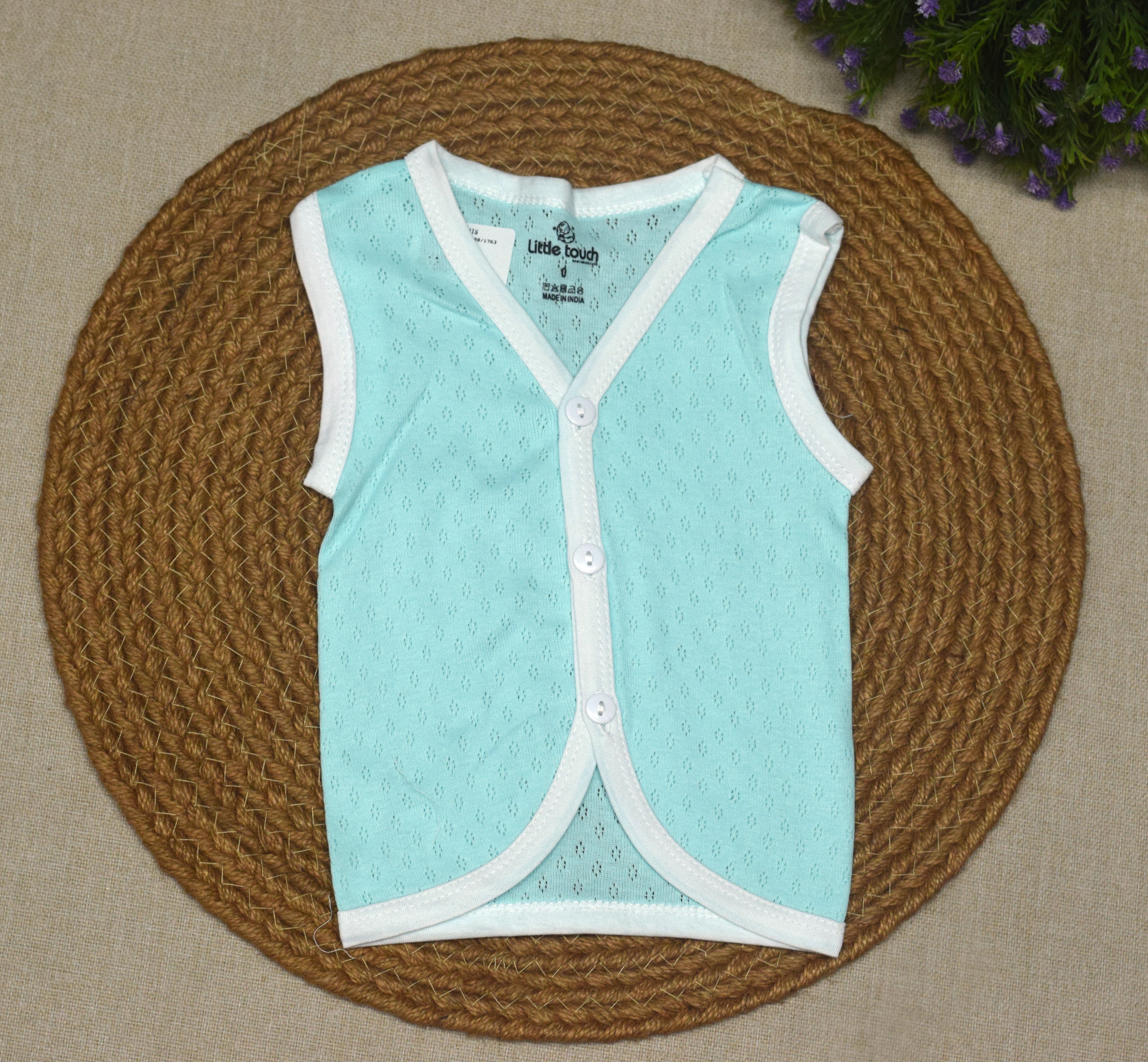 Premium Baby Kettuduppu Vest Set – Soft Cotton Sleeveless (Pack of 5 Colours)