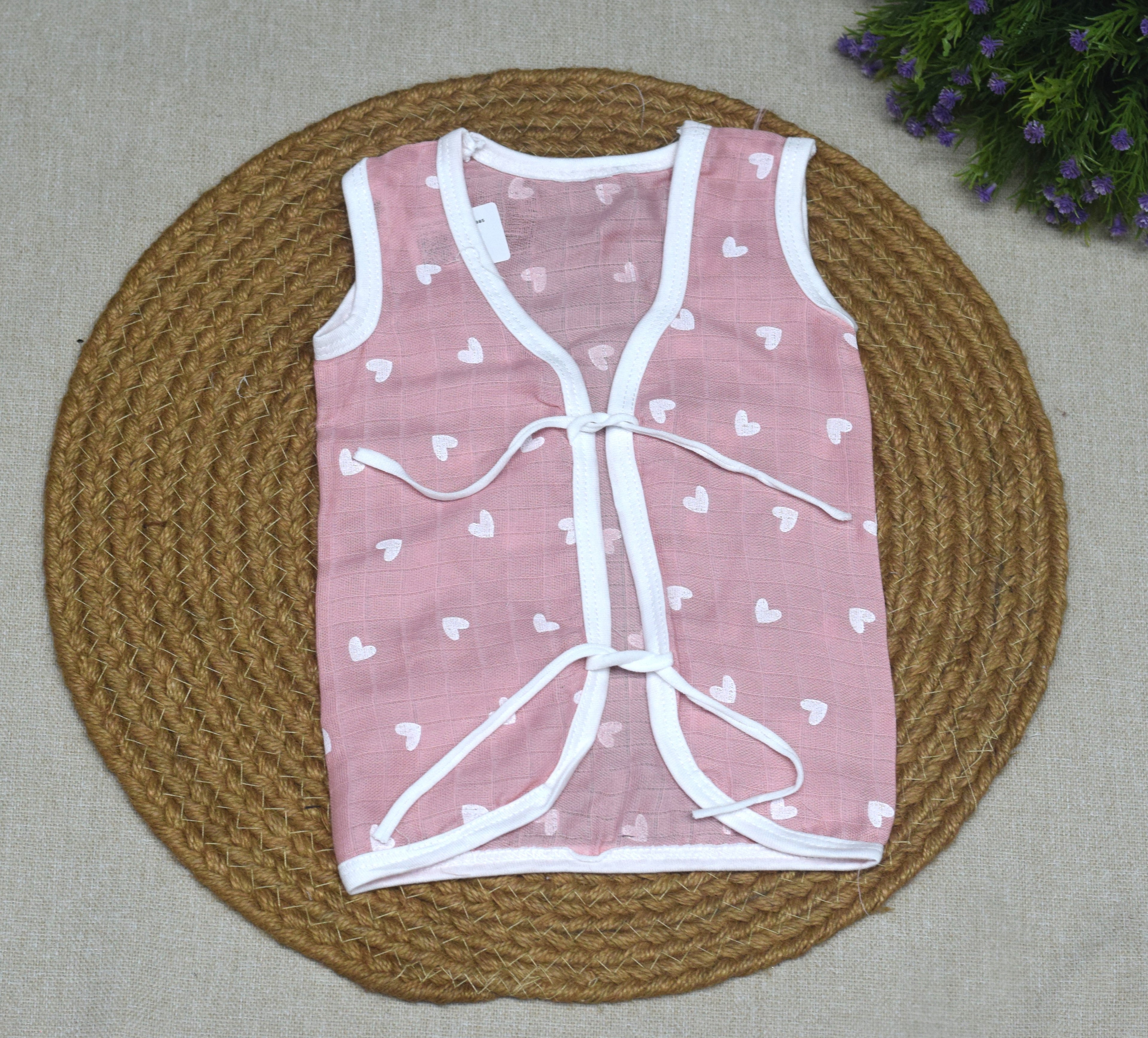 Kids Cotton Kettuduppu – Soft Tie-Up Baby Vest (Multi Colour Pack)