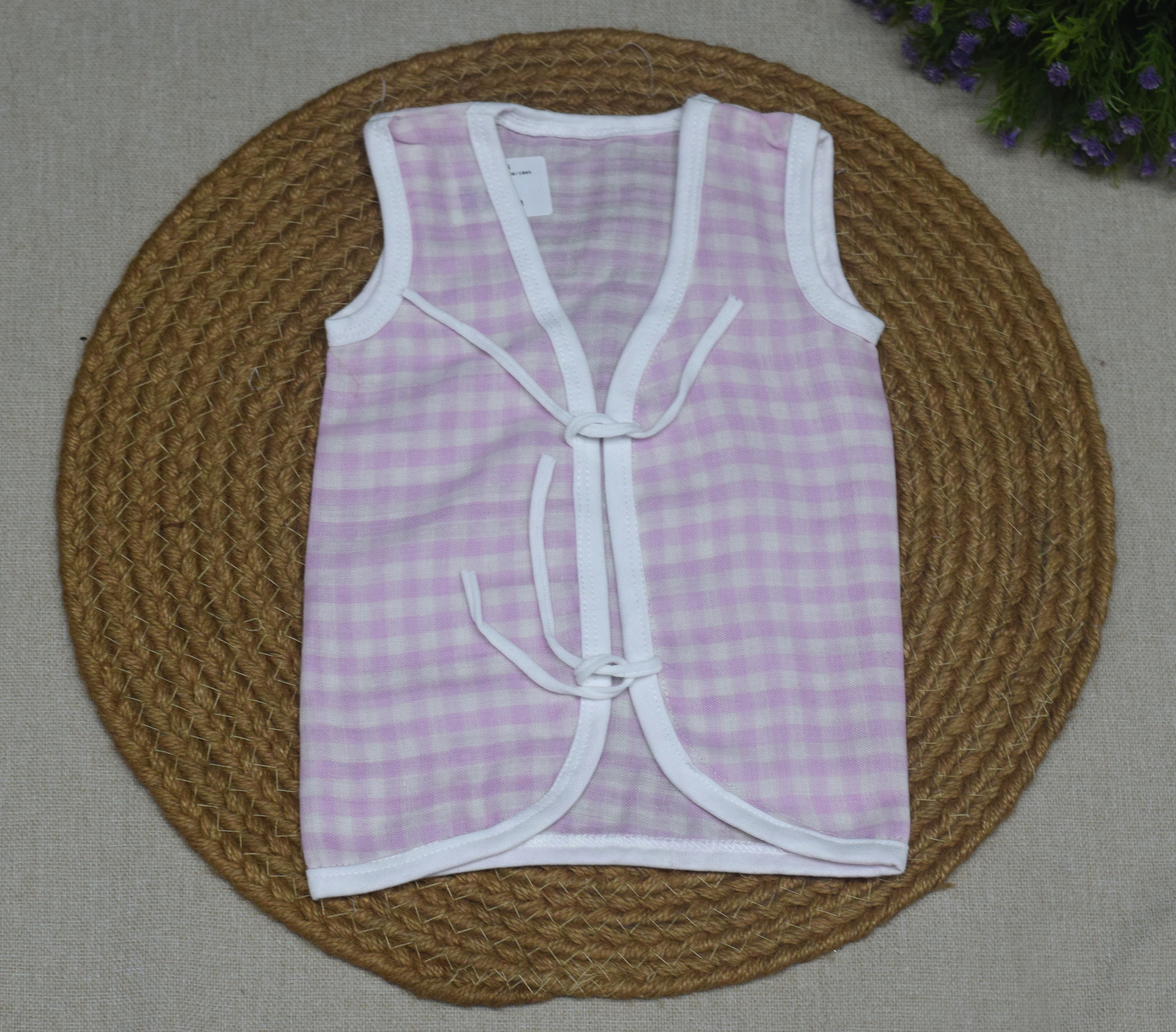 Kids Cotton Kettuduppu – Soft Tie-Up Baby Vest (Multi Colour Pack)