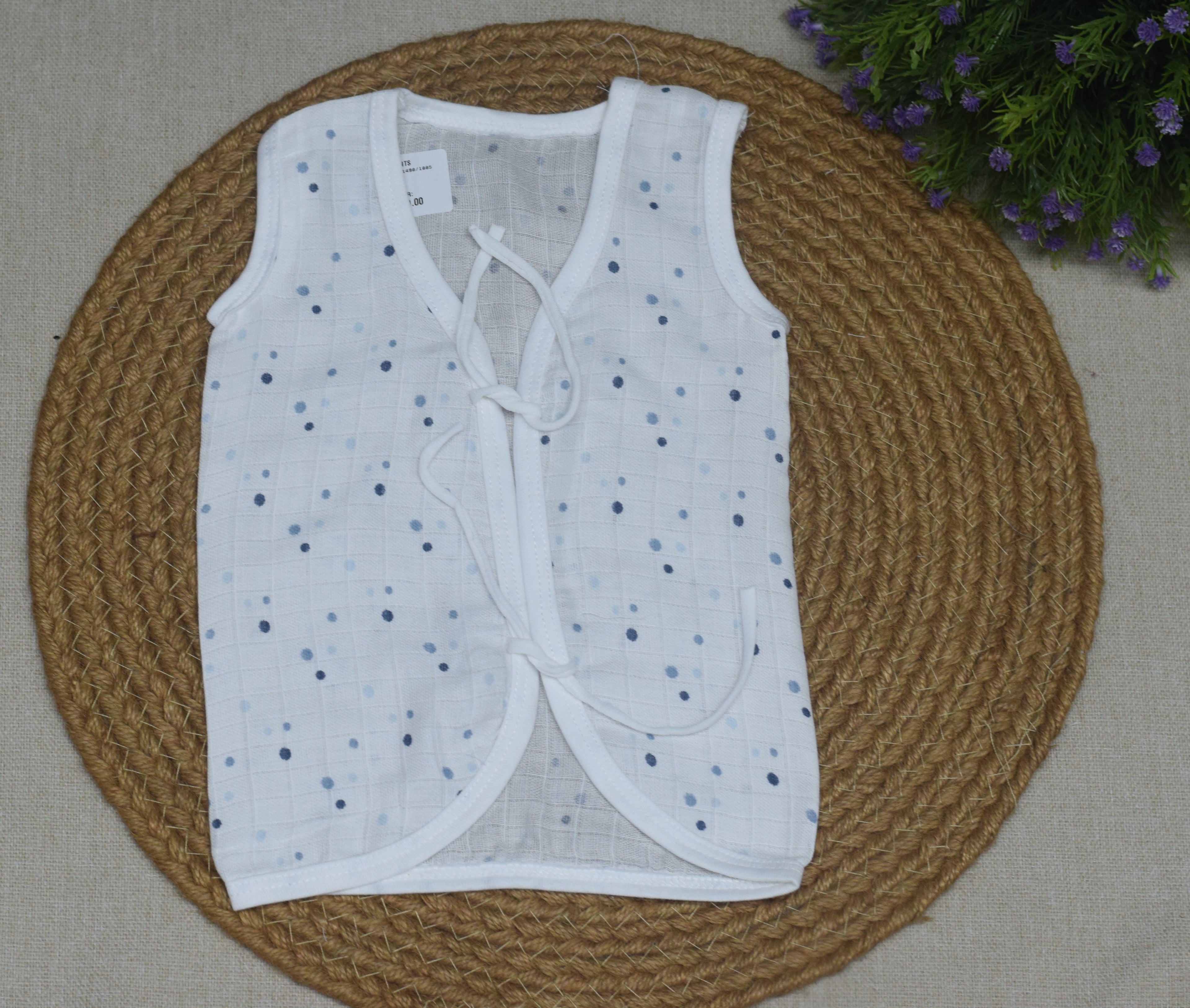 Kids Cotton Kettuduppu – Soft Tie-Up Baby Vest (Multi Colour Pack)