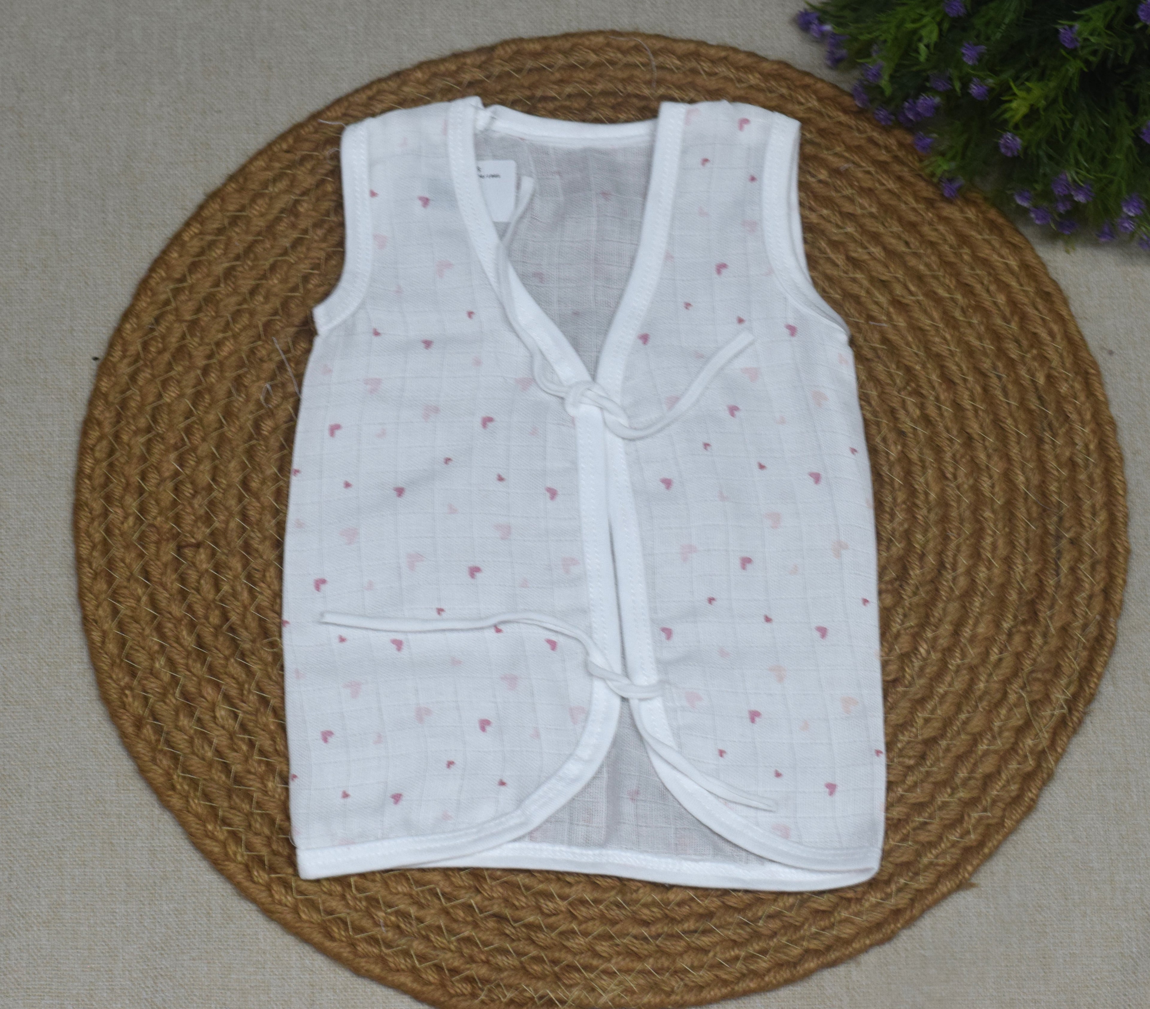 Kids Cotton Kettuduppu – Soft Tie-Up Baby Vest (Multi Colour Pack)