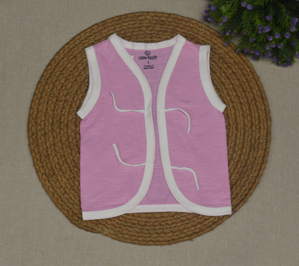 Baby Kettuduppu Sleeveless Vest – Soft Cotton Tie-Up Innerwear (Set of 5 Colours)