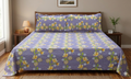 Floral Queen Size Bedsheet with Pillow Covers - Main Product Image - Floral - Nushio