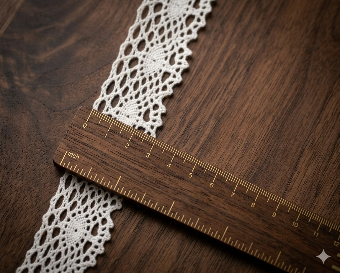 White/Beige Lace Trim - 3 cm Width - 10m & 20m Length