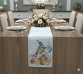 Autumn Quail & Pumpkin Printed Table Runner - 180 x 35 cm - Main Product Image - Printed - Nushio