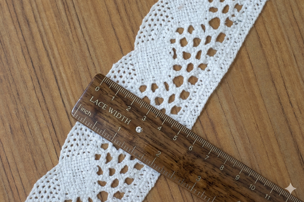 White/Beige Lace Trim - 5 cm Width - 10M / 20M Roll