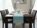 Mint Green Geometric Table Runner – 175 × 35 cm - Main Product Image - Nushio