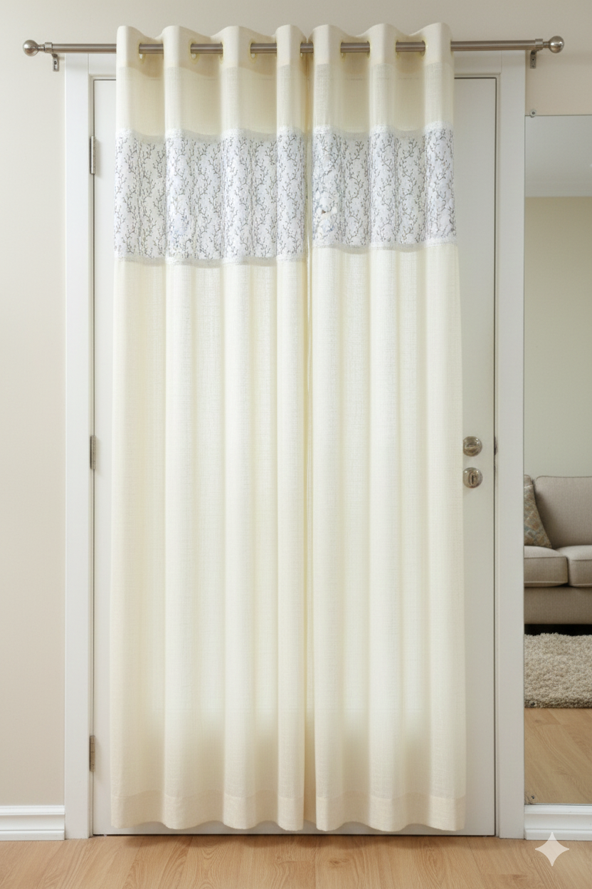 Semi Linen Door Curtain 4×7 ft