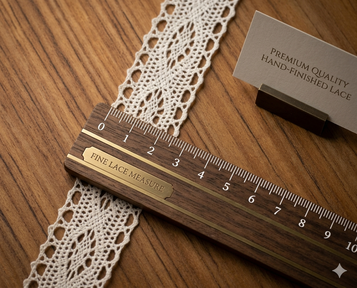 White & Beige Lace Trim - 2.5 cm Width - 10m / 20m Roll