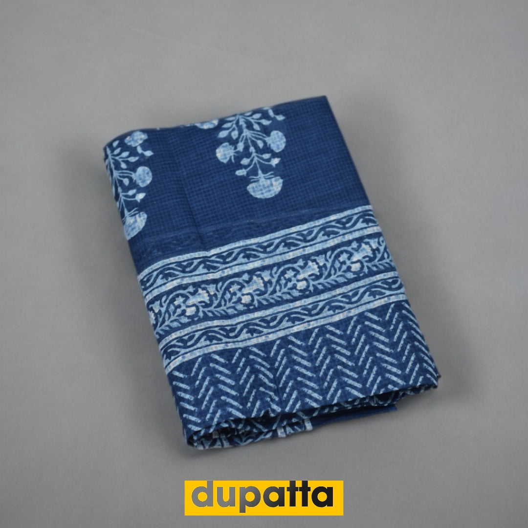 Cotton Churidar Material Set with Dupatta | Nushio