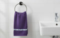 Purple Turkey Hand Towel with Floral Lace Border